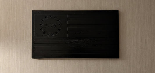 Reclaimed Walnut Betsy Ross Wall Flag
