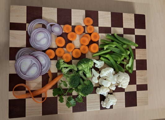 Purpleheart and Maple Cutting Board