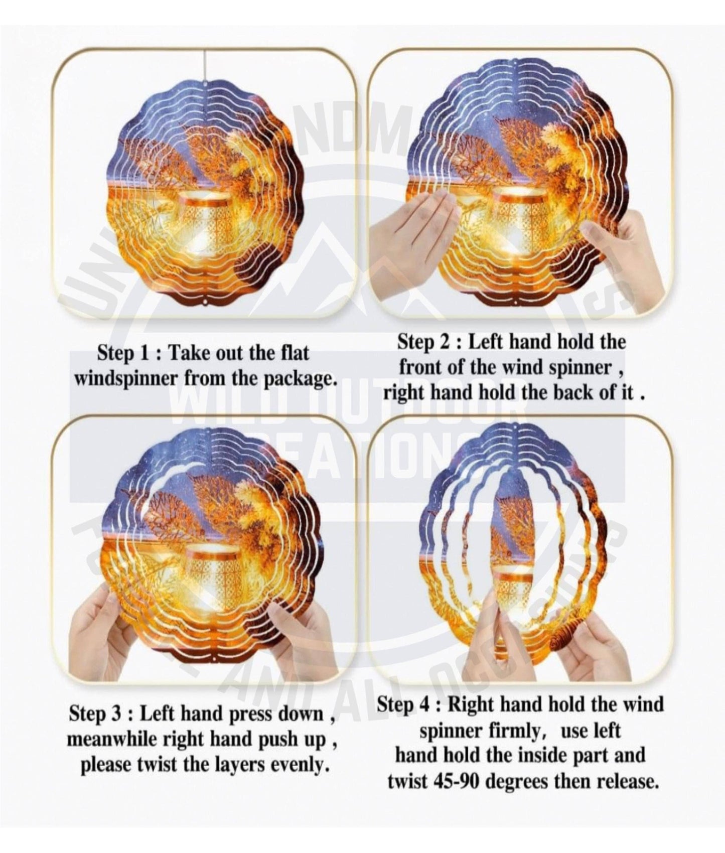 Wind Spinner - UV Protected Finish - 10 Inch