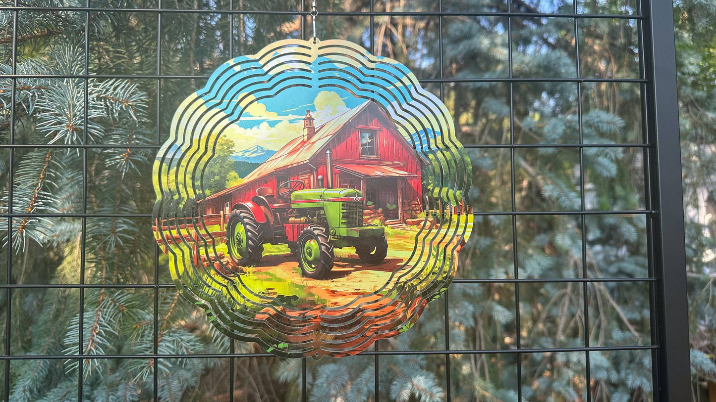 Wind Spinner - 3D Farm Design - UV Coated