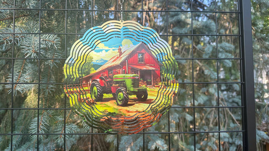 Wind Spinner - 3D Farm Design - UV Coated